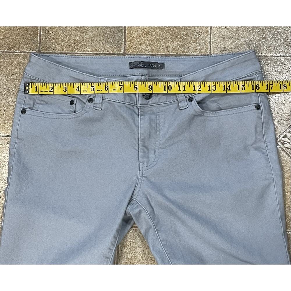 Prana Women’s Size 10/30 Skinny Jeans Gray Slim Fit Stretch Pants Low Rise - Picture 3 of 11